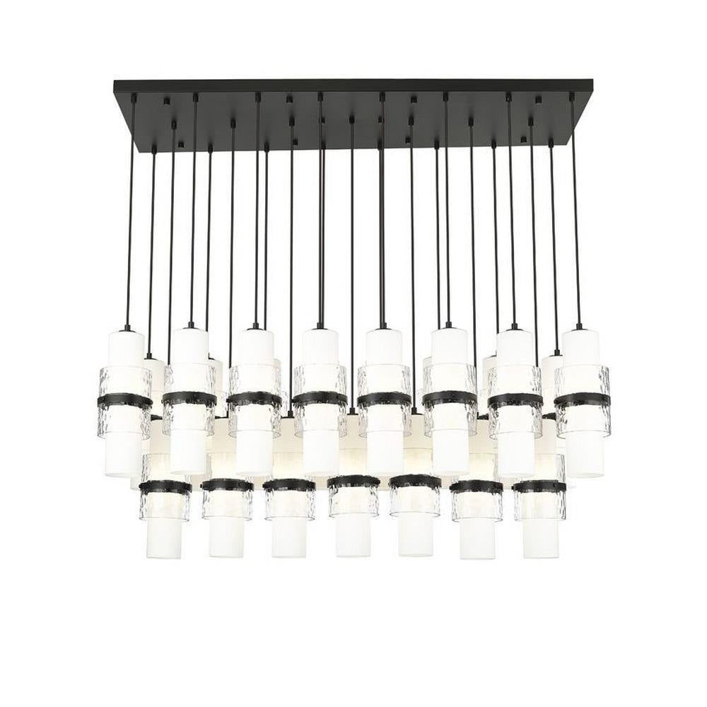 Bailey Street Home - 159-BEL-1325373 - Masefield Dale - 23 Light Linear Chandelier In Modern Style-16.75 Inches Tall and 18 Inches Wide