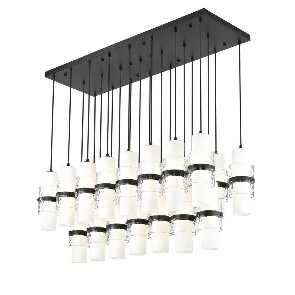Bailey Street Home - 159-BEL-1325373 - Masefield Dale - 23 Light Linear Chandelier In Modern Style-16.75 Inches Tall and 18 Inches Wide