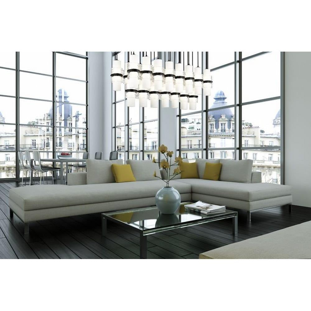 Bailey Street Home - 159-BEL-1325373 - Masefield Dale - 23 Light Linear Chandelier In Modern Style-16.75 Inches Tall and 18 Inches Wide
