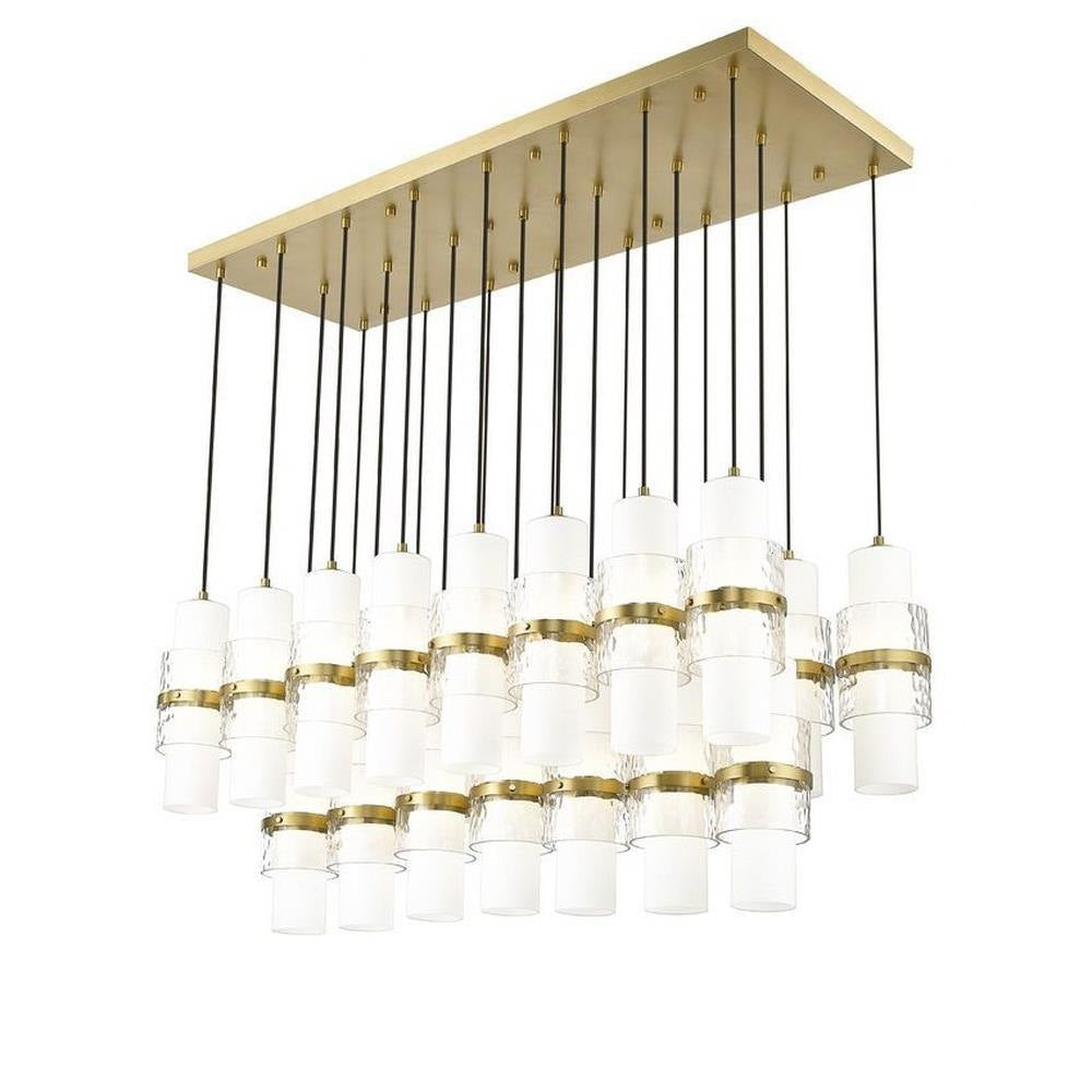 Bailey Street Home - 159-BEL-1325373 - Masefield Dale - 23 Light Linear Chandelier In Modern Style-16.75 Inches Tall and 18 Inches Wide