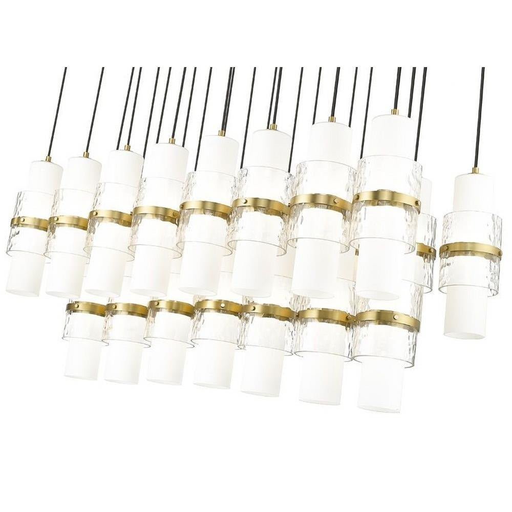 Bailey Street Home - 159-BEL-1325373 - Masefield Dale - 23 Light Linear Chandelier In Modern Style-16.75 Inches Tall and 18 Inches Wide