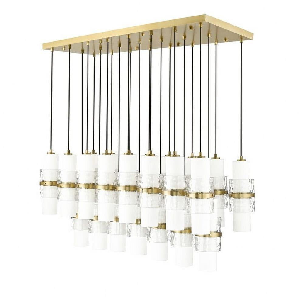 Bailey Street Home - 159-BEL-1325373 - Masefield Dale - 23 Light Linear Chandelier In Modern Style-16.75 Inches Tall and 18 Inches Wide