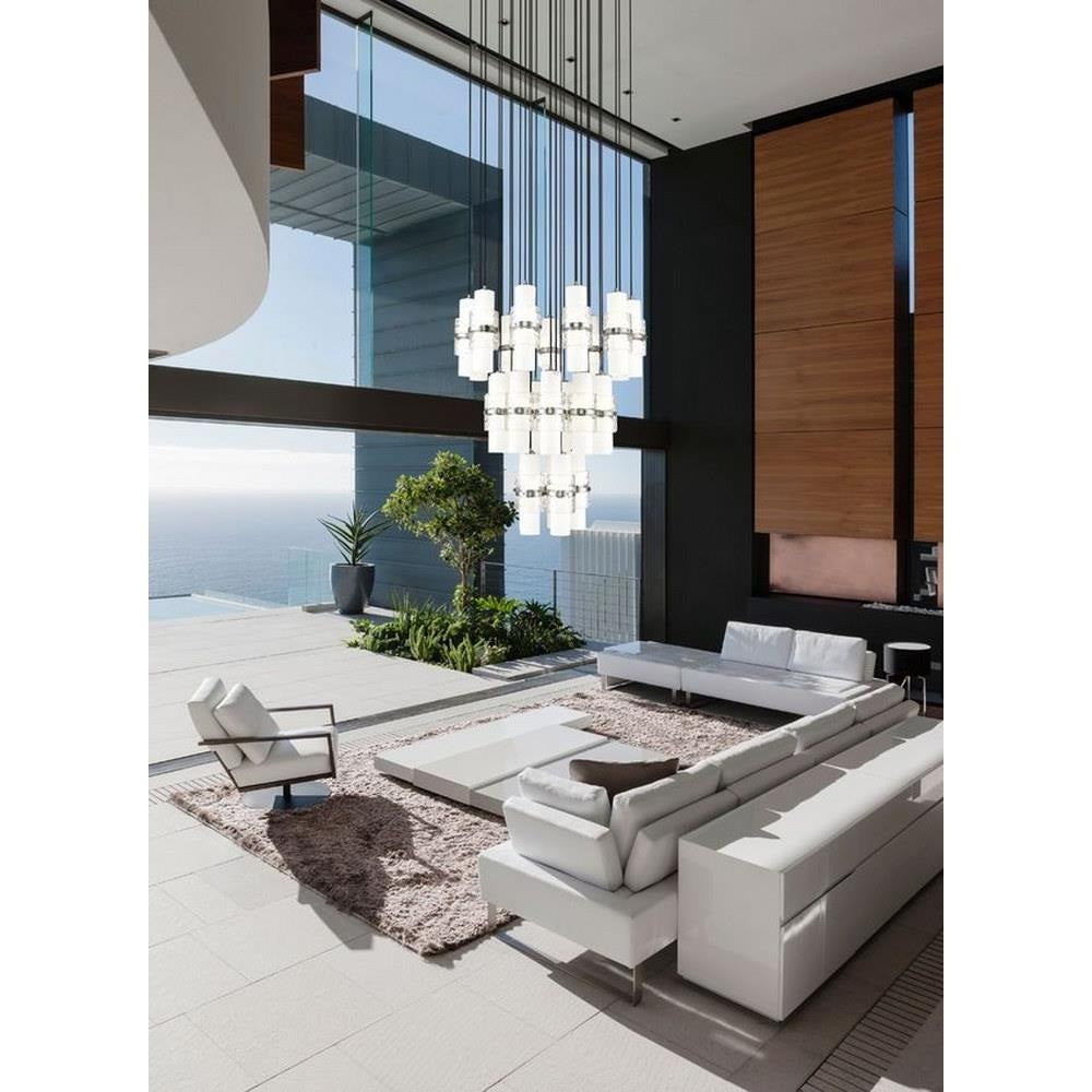 Bailey Street Home - 159-BEL-1325374 - Masefield Dale - 27 Light Chandelier In Modern Style-16.75 Inches Tall and 36 Inches Wide