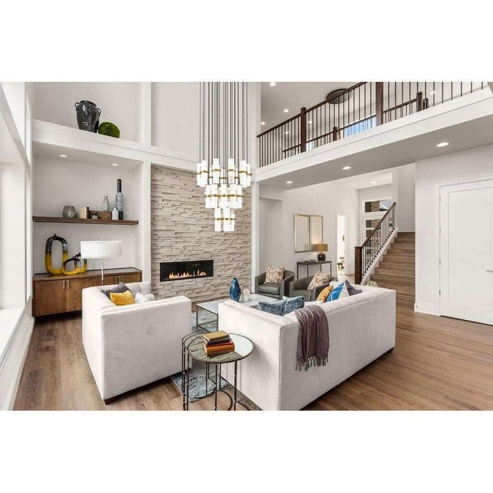 Bailey Street Home - 159-BEL-1325374 - Masefield Dale - 27 Light Chandelier In Modern Style-16.75 Inches Tall and 36 Inches Wide