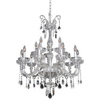 15-Light 32-Inch Wide Chandelier with Firenze Clear Crystal