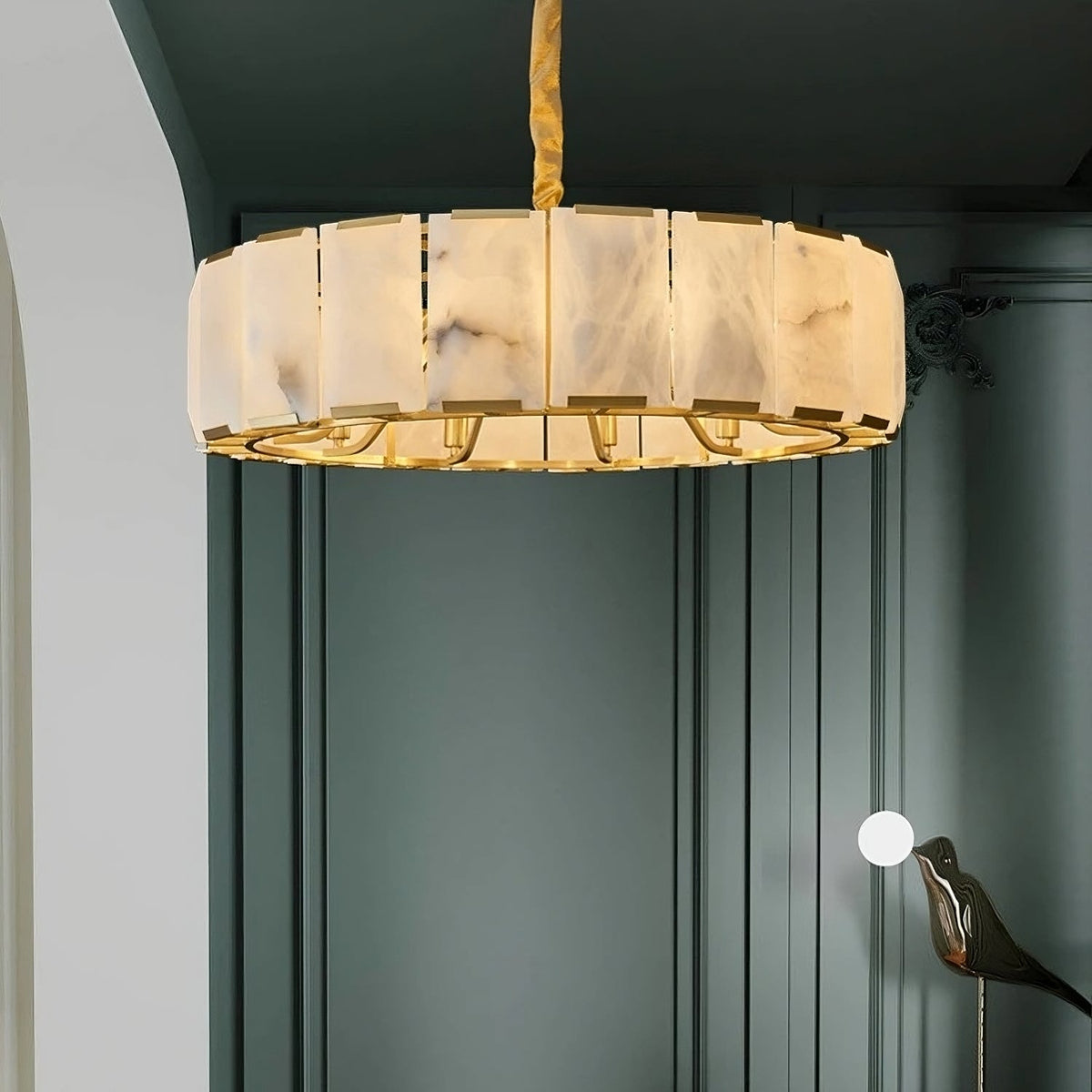 Natural Marble Contemporary Chandelier