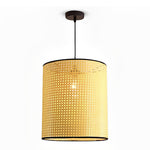 Farmhouse Round Bamboo Hanging Pendant Light Kitchen Lighting Dining Room Lighting Ceiling Light