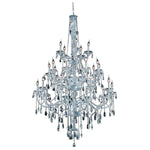 Verona Chrome Twenty-Five Light Chandelier with Clear Royal Cut Crystals
