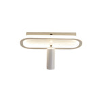 Long Rectangular LED 3 Step Dimming Modern Ceiling Light with Spotlight