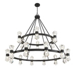 Bailey Street Home - 159-BEL-4636185 - Modern Thirty Six Light Chandelier in Matte Black Finish