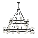 Bailey Street Home - 159-BEL-4636185 - Modern Thirty Six Light Chandelier in Matte Black Finish