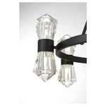 Bailey Street Home - 159-BEL-4636186 - Modern Twelve Light Chandelier in Matte Black Finish
