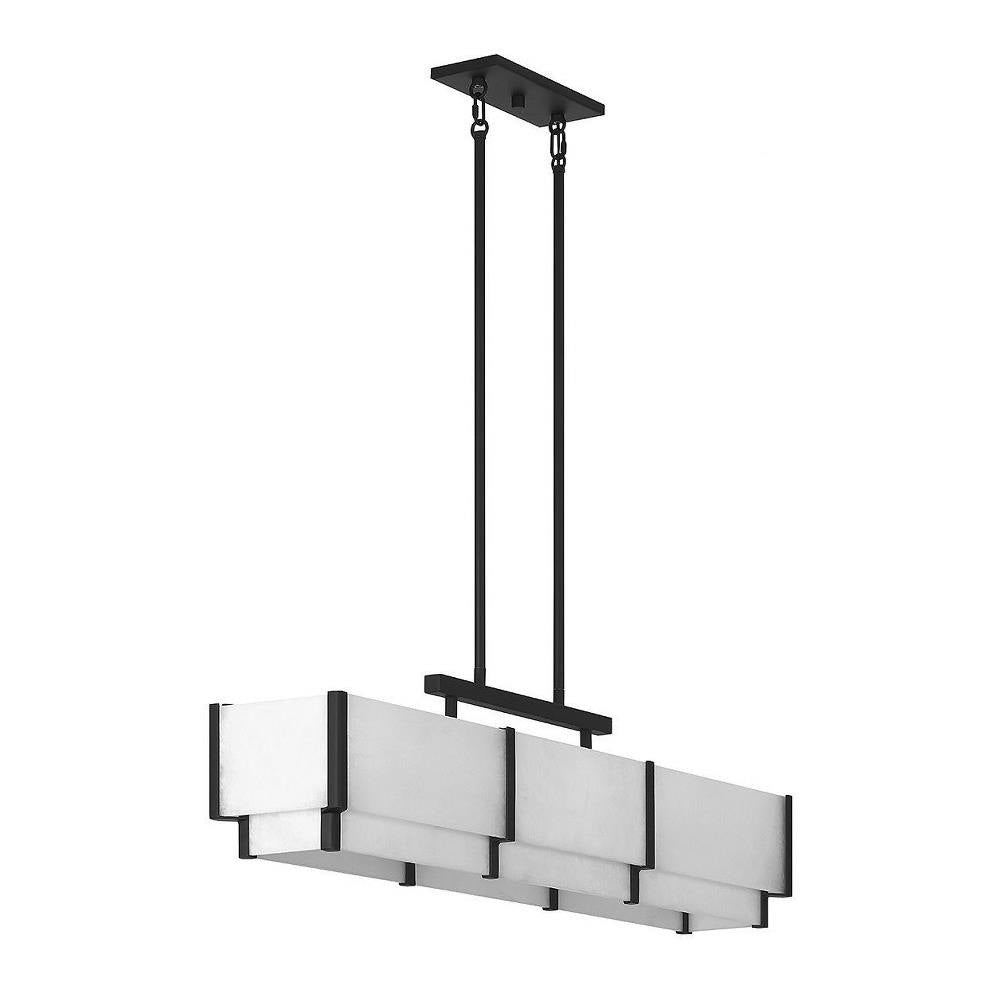 Bailey Street Home - 159-BEL-5040588 - Robert's Place - 5 Light Linear Chandelier In Modern Style-11 Inches Tall and 8 Inches Wide
