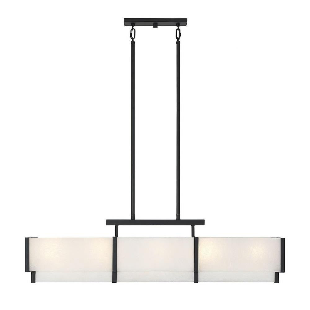 Bailey Street Home - 159-BEL-5040588 - Robert's Place - 5 Light Linear Chandelier In Modern Style-11 Inches Tall and 8 Inches Wide