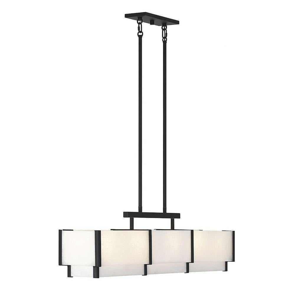 Bailey Street Home - 159-BEL-5040588 - Robert's Place - 5 Light Linear Chandelier In Modern Style-11 Inches Tall and 8 Inches Wide