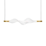 Creative Strip Electroplated Aluminum LED Modern Dining Room Chandelier