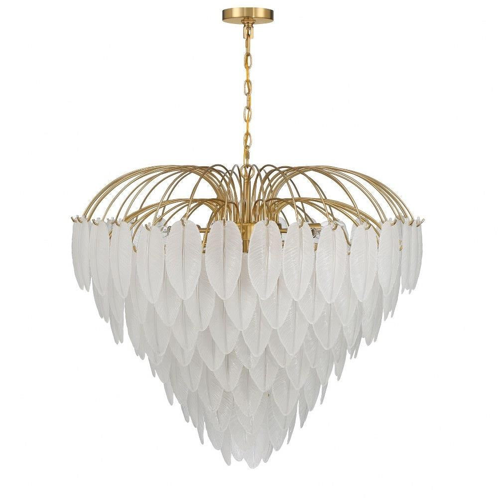 Bailey Street Home - 159-BEL-5162744 - Alpha Hill - 15 Light Chandelier In Glam Style-30 Inches Tall and 34 Inches Wide