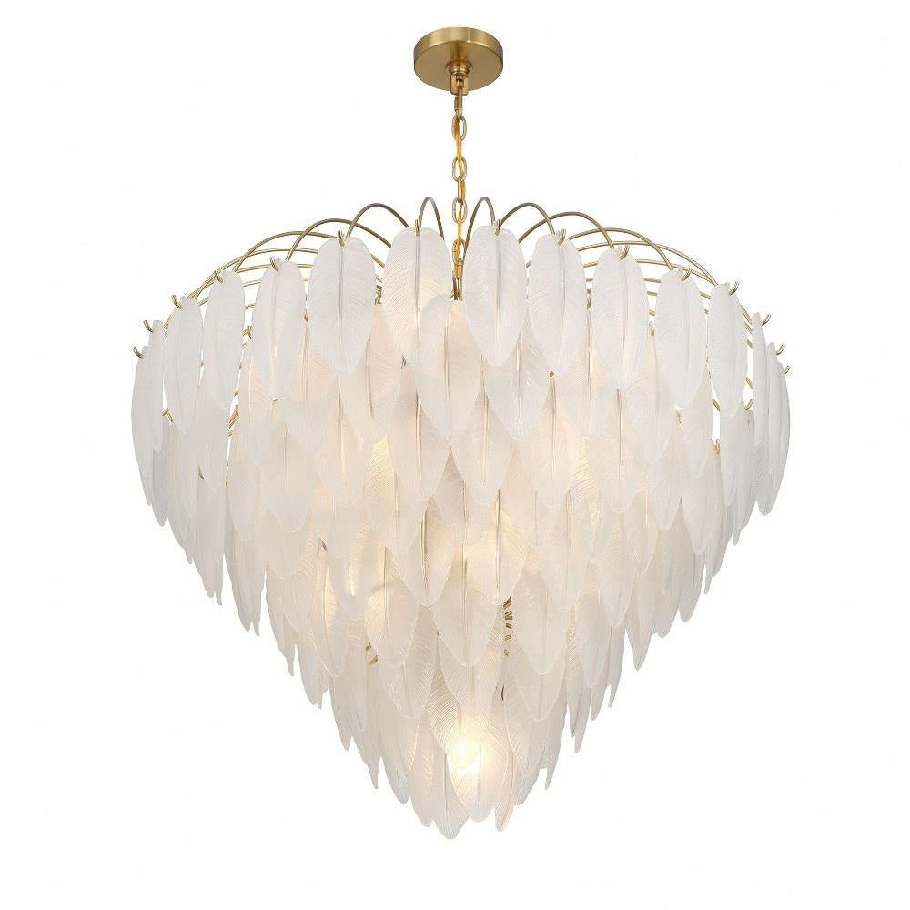 Bailey Street Home - 159-BEL-5162744 - Alpha Hill - 15 Light Chandelier In Glam Style-30 Inches Tall and 34 Inches Wide