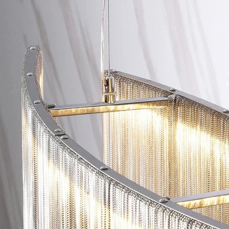Cadena Steel Tassel Dining Room Light Fixture