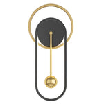 Creative Mute Clock Shaped LED Nordic Wall Lamp Wall Sconce Lighting