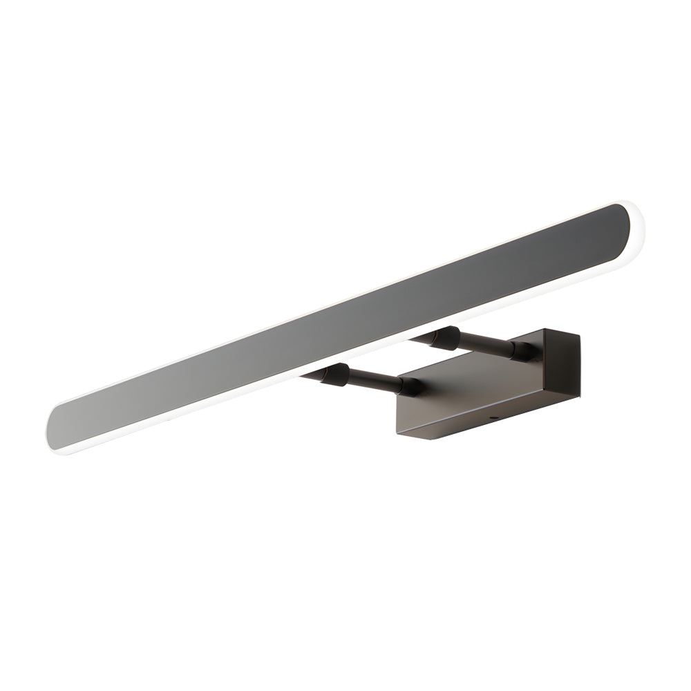 Minimalist Matte Black LED Bathrooms Vanity Light Bar with Acrylic Surround Lighting