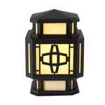 Creative LED Waterproof Black Retro Outdoor Deck Post Lights Pillar Light
