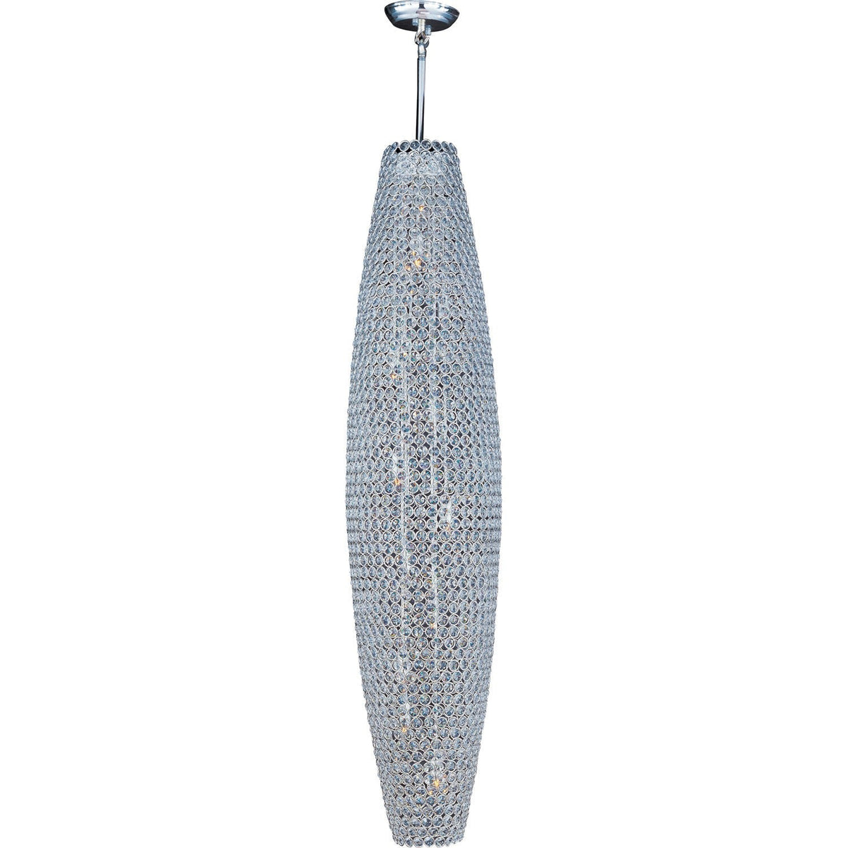 International Glimmer Plated Silver Twelve-Light Pendant