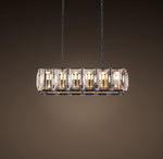 American-style rectangle 12 lights square crystal chandelier