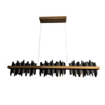 Long Strip Mountains Stepless Dimming LED Postmodern Chandelier