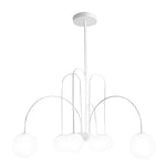 6/8 Lights Iron Glass Creative Nordic Chandelier Ceiling Light Fixture