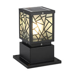 Retro LED Waterproof Black Modern Solar Path Lights Outdoor Lawn Light