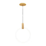 Minimalist Rings Stepless Dimming LED Nordic Duplex Stair Chandelier