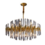 Creative Personalized Glass Tubes Copper Post-Modern Chandelier Light