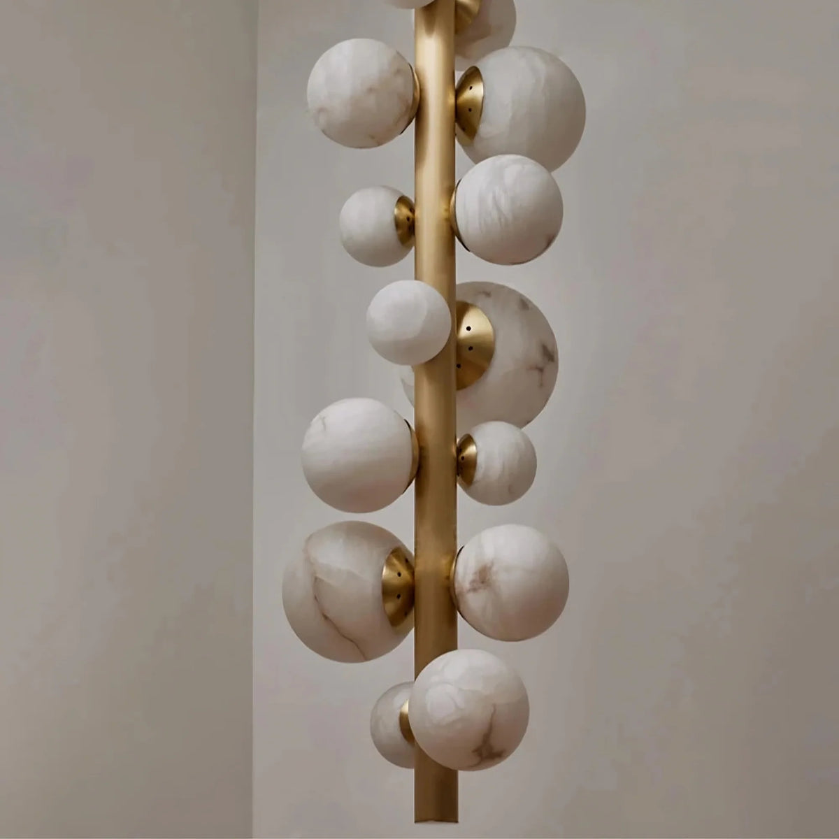 Moonshade Luxury Marble Ball Chandelier