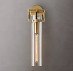 Machinist Glass Cylinder Sconce 16"