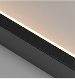 Lavagna | Ultramodern Rectangle Hanging LED Chandelier, Gold, 6 Lights (H196.9"), Cool Light, Non-Dimmable