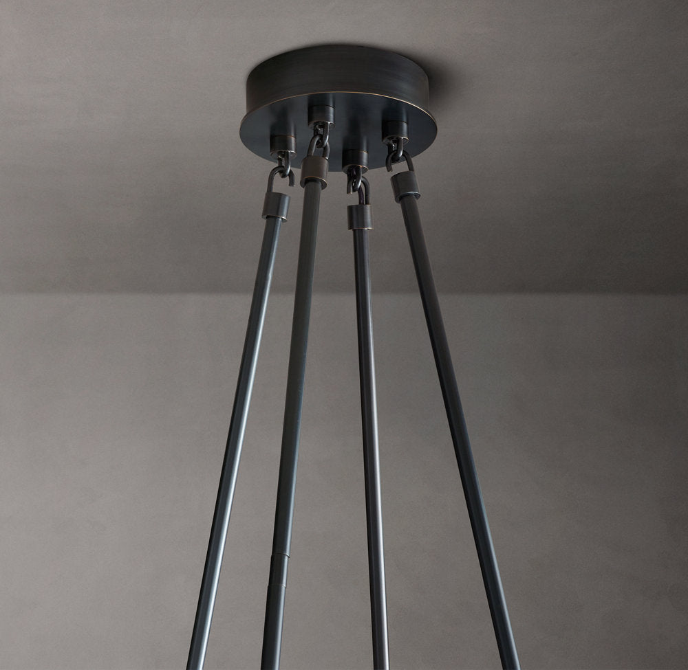 Torche De Verre Round Chandelier 58"