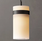 Ravelle Milk Glass Pendant 5"