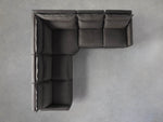 Rowland Leather Five-Piece Motion Corner Sectional