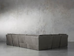 Rowland Leather Six-Piece Motion Sectional
