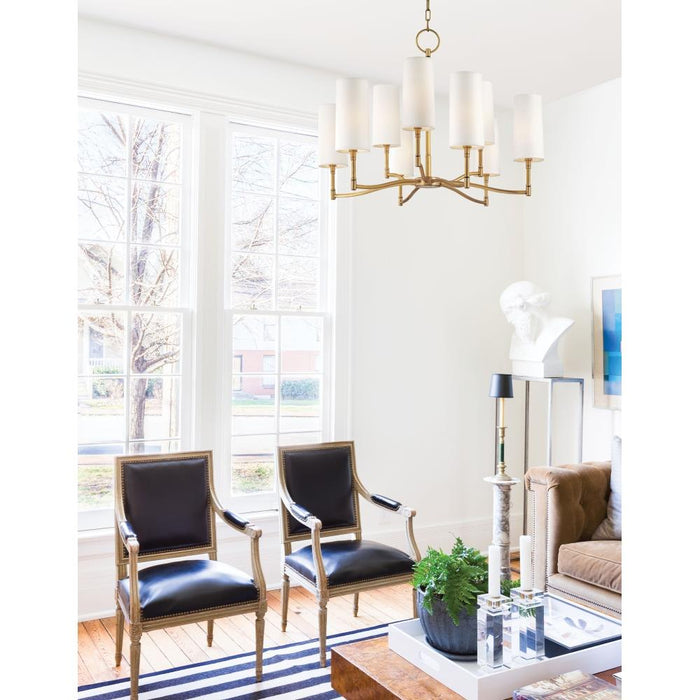 Hudson Valley Lighting - 369-PN - Dillion - Nine Light Chandelier - 30 Inches Wide by 22.5 Inches High