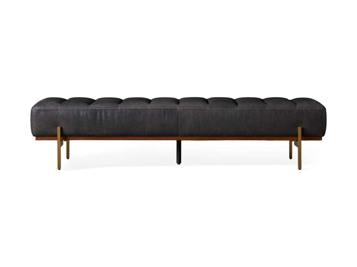 Lansing Leather Bench