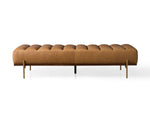 Lansing Leather Bench