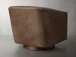 Ellison Leather Plinth Swivel Chair