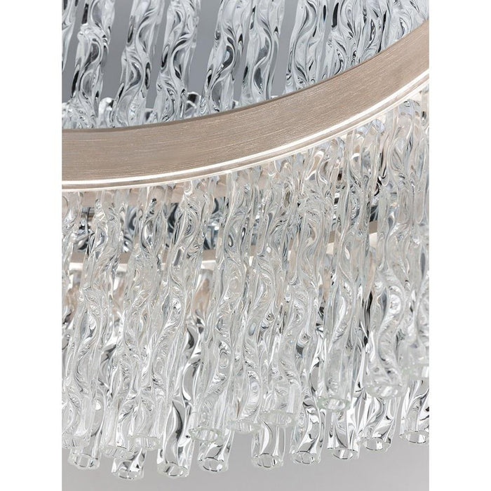 Corbett Lighting - 204-46-SL/SS - Chime - Eight Light Medium Pendant