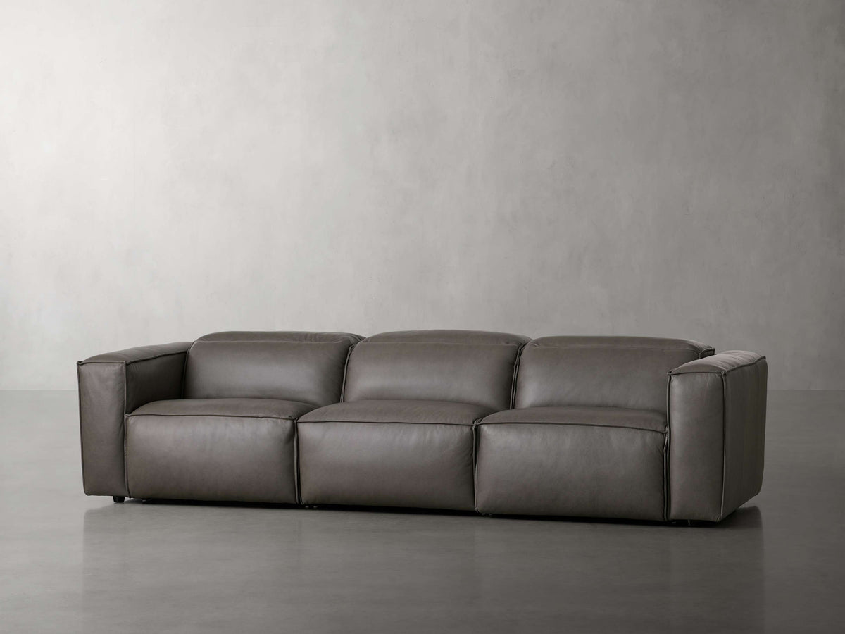 Coburn Leather Three-Piece Motion Sofa