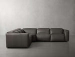 Coburn Leather Five-Piece Motion Corner Sectional
