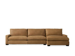Remington Leather Two-Piece Chaise Sectional