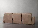 Rowland Tailored Leather Three-Piece Motion Modular Sofa