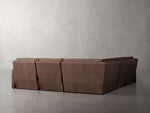 Rowland Tailored Leather Five-Piece Motion Corner Sectional